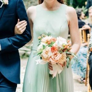 Azazie • Lindie dress dusty sage